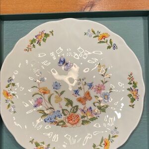 Elegant Floral Porcelain Dinner Plate